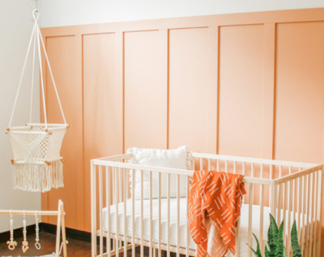 Board and Batten Wall in Nursery