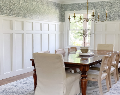 Board and Batten Wall in The Dining Room