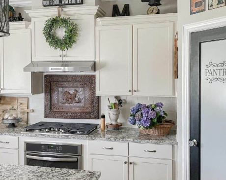 Calligraphed Pantry Door