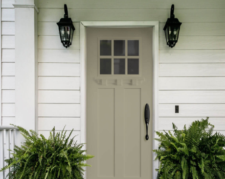 Tan Siding with Neutral Front Door