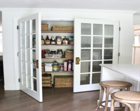 White Pantry Door