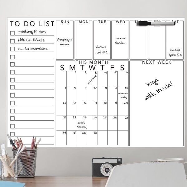 A Monthly Planner on Your Wall as Your Office Wall Decor