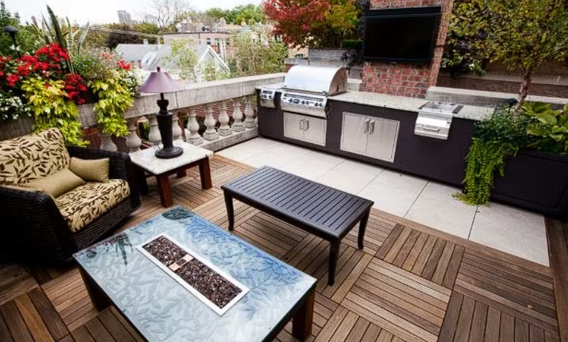 Balcony BBQ Area