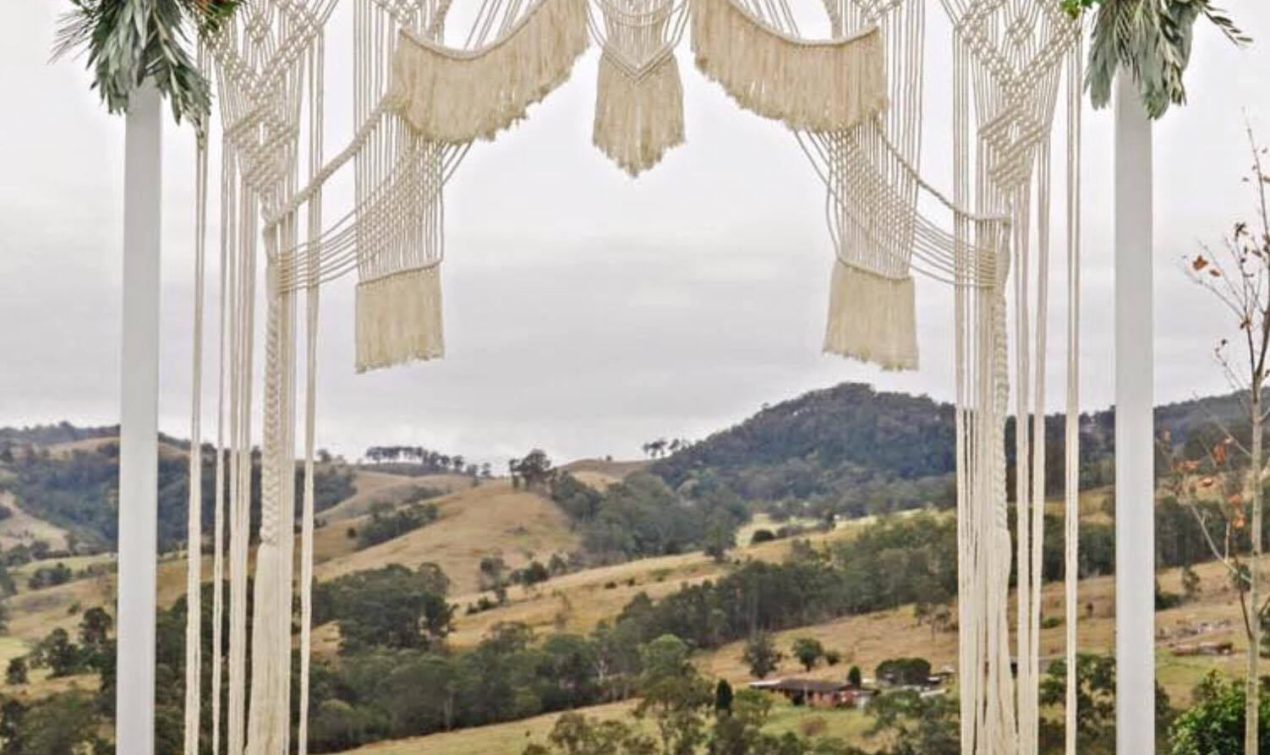 Bohemian Macrame Arch