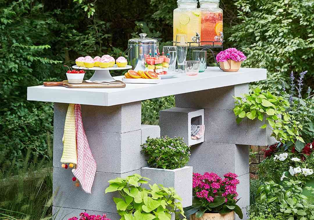 Concrete Block Bar