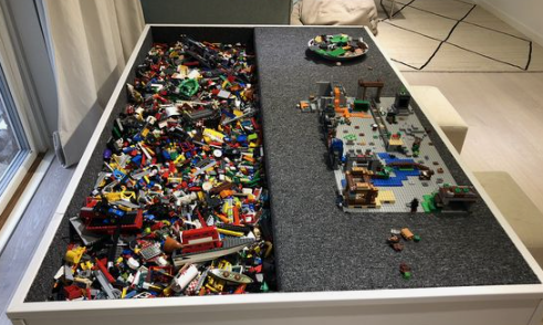 Custom-Built Lego Table