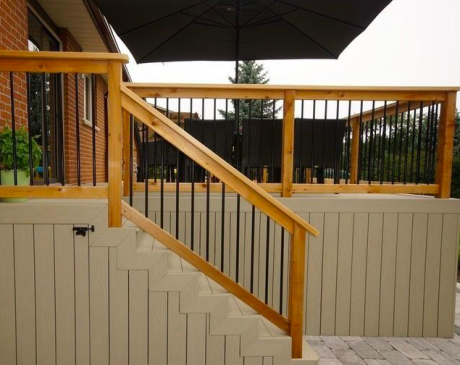 Deck-Steps Built-In Storage