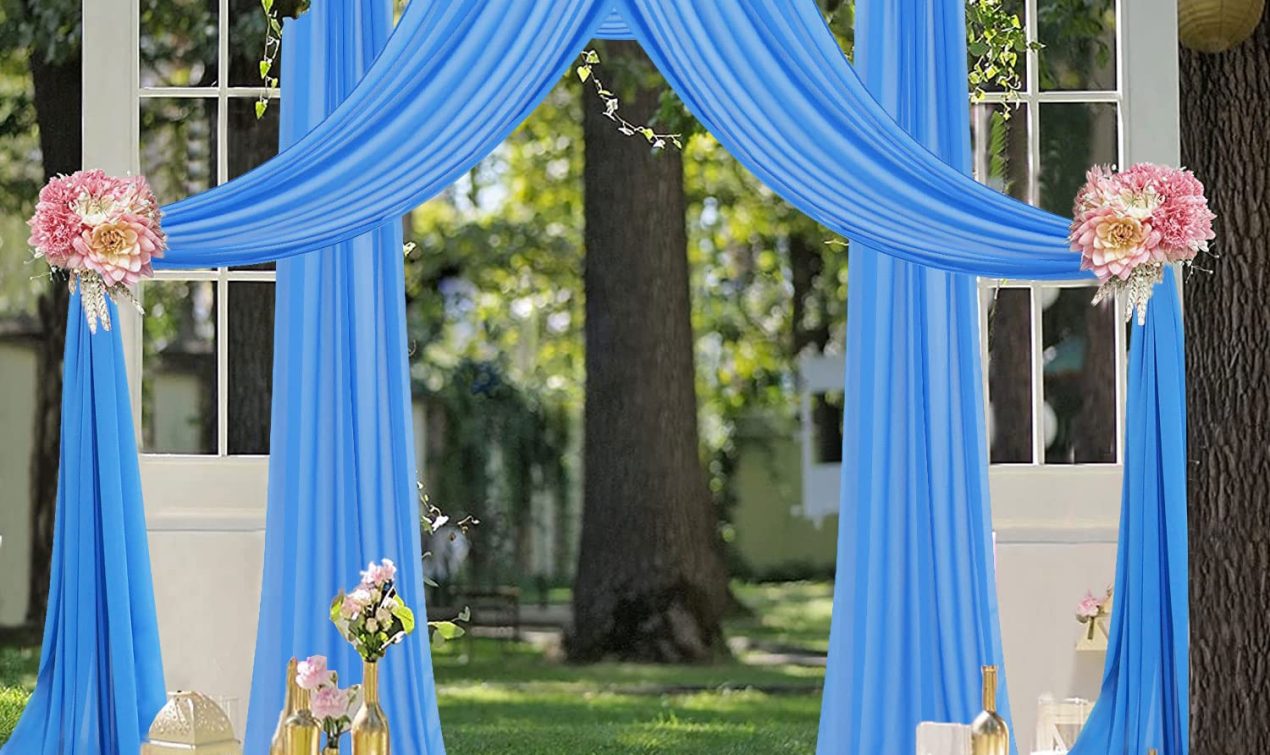 Draped Fabric Arch