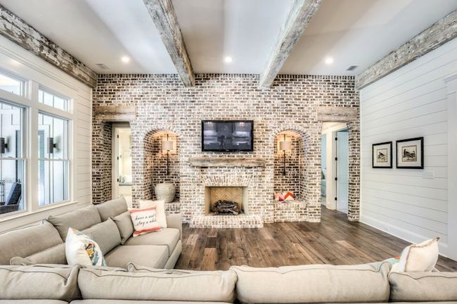 Farmhouse Brick Accent Wall