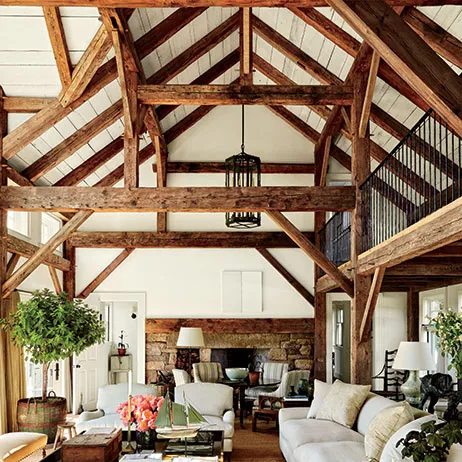 Farmhouse Wooden Ceiling Beams