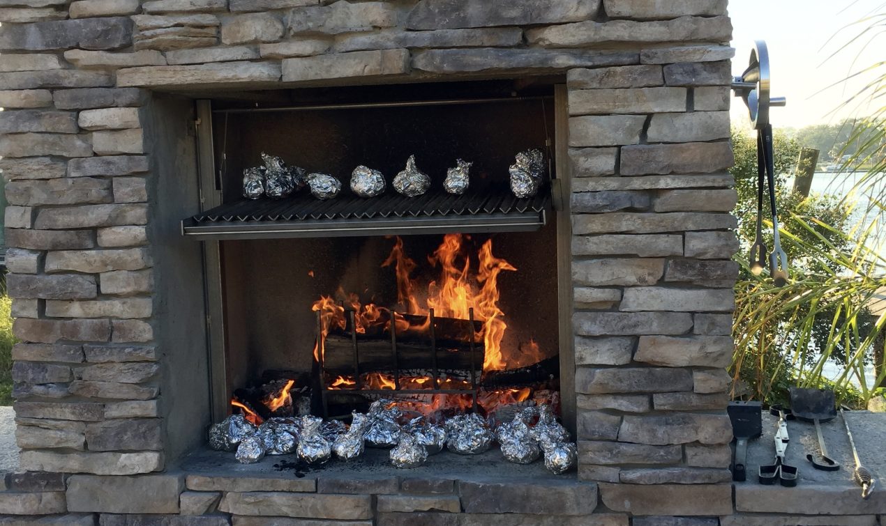 Fireplace BBQ Area