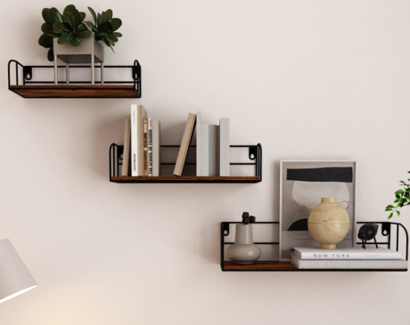 Floating Shelves Organizer