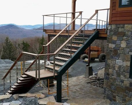 Floating Wood Steps