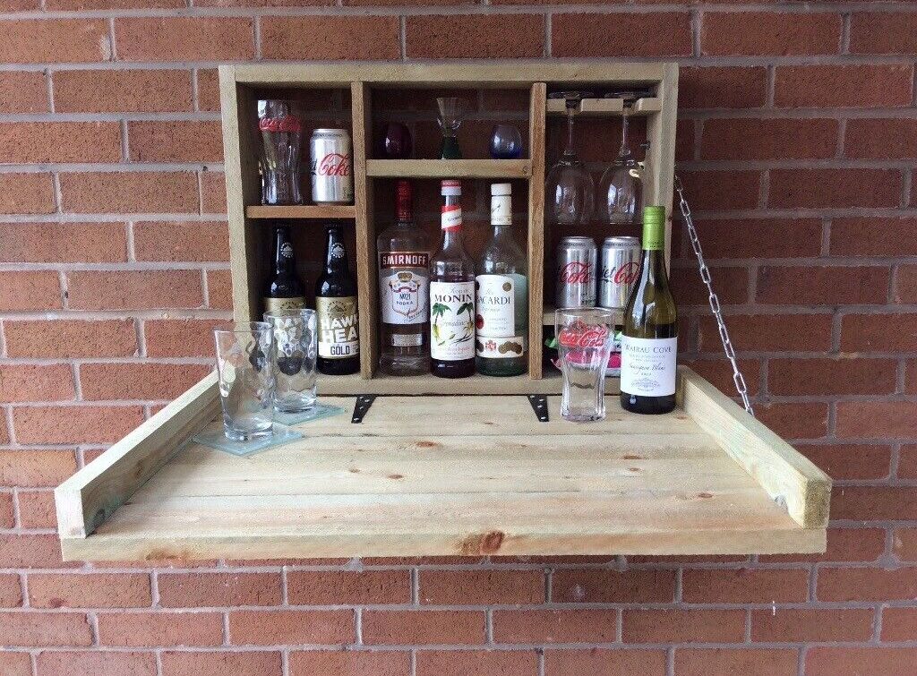 Fold-Down Wall Bar