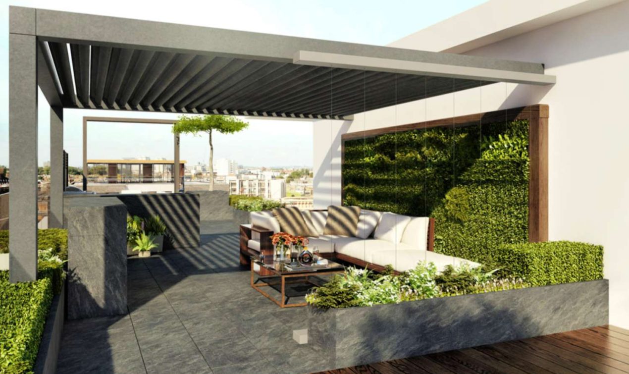 Living Green Wall Pergola