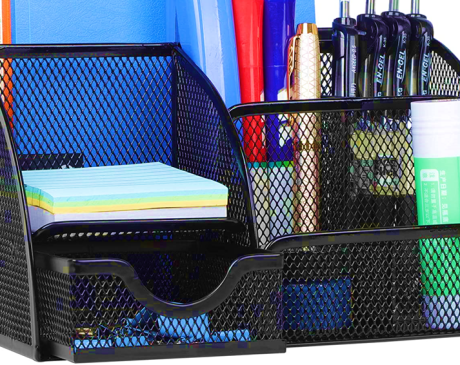 Metal Mesh Desk Organizer