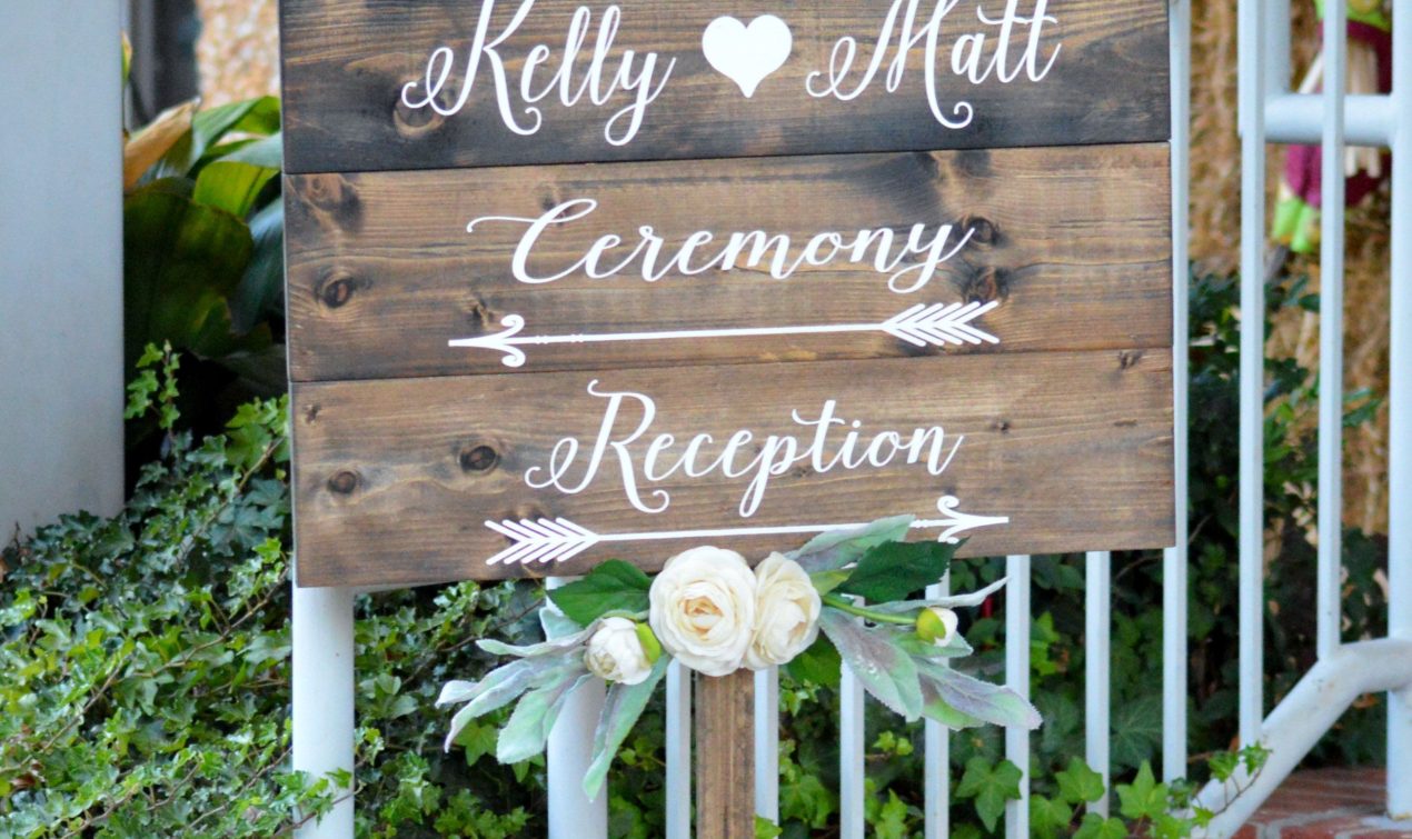 Personal Wood Wedding Signs