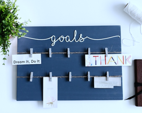 Pin Board Wall Organizer