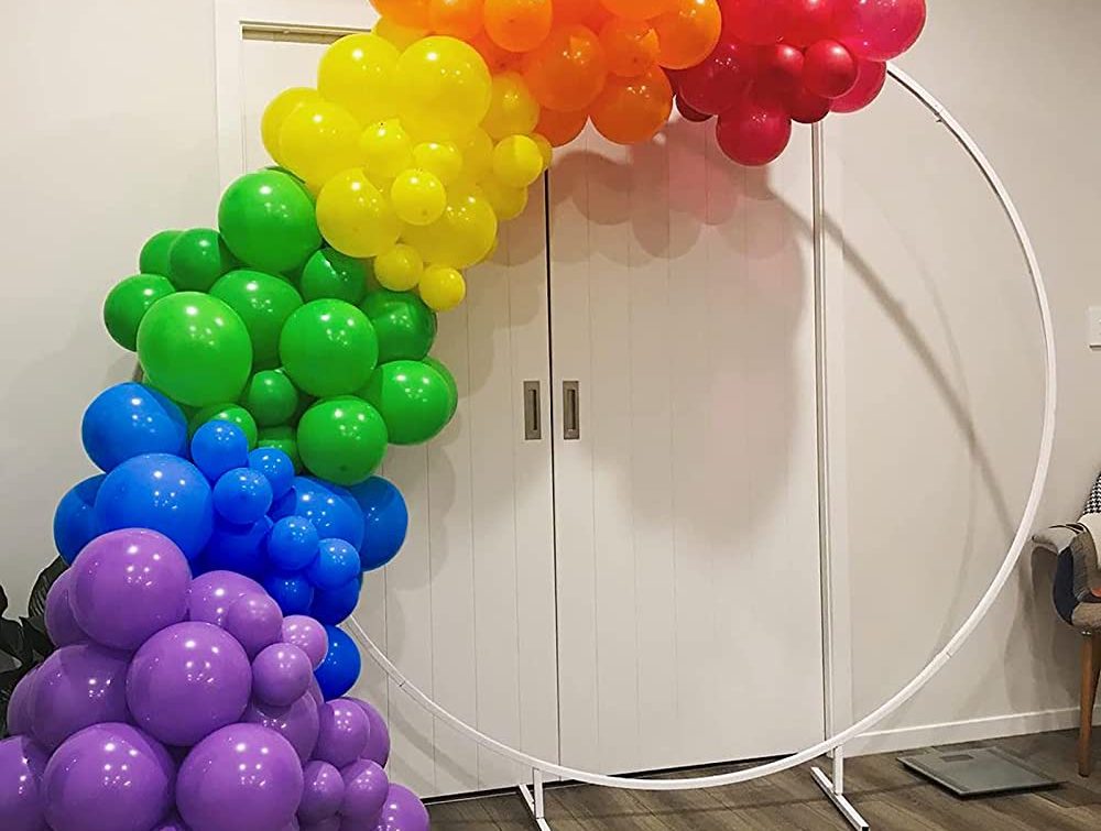 Rainbow Balloon Arch