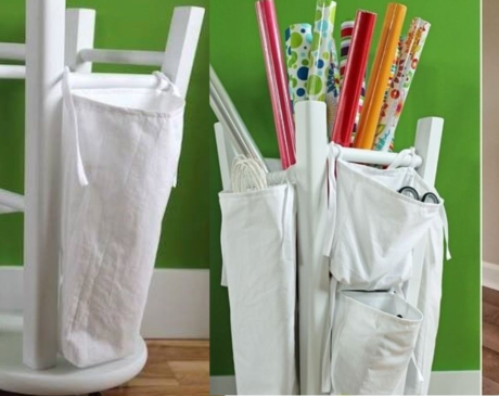 Repurpose Stool to Organizer