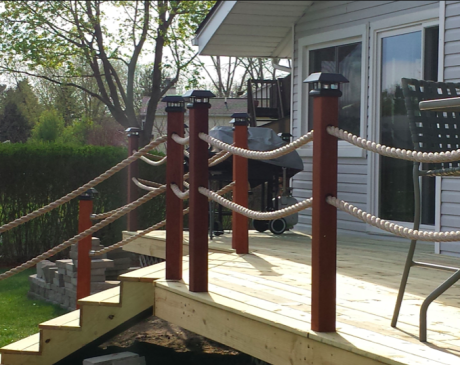 Rope Handrail Steps