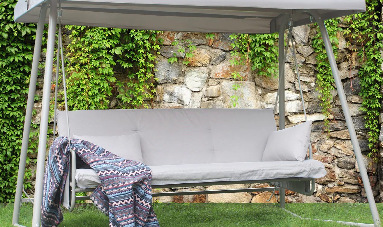 Sheltered Metal Hanging Bed