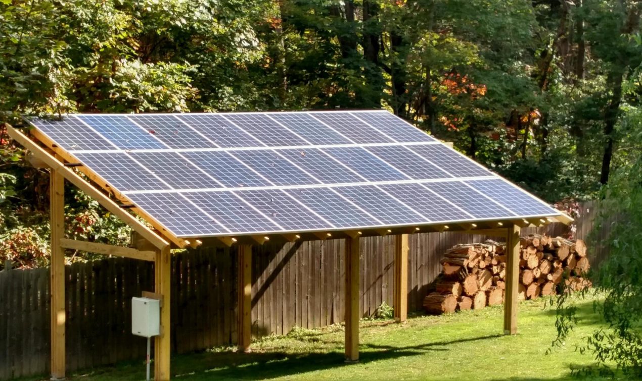 Solar-Powered Pergola