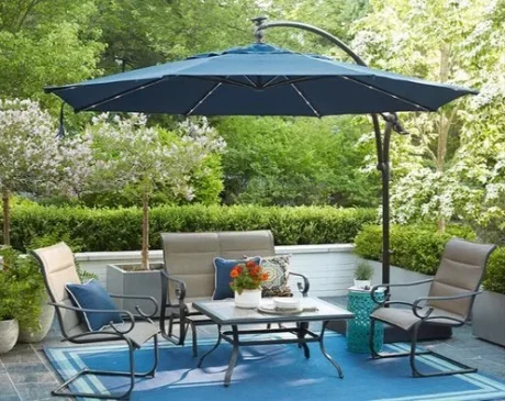 Table with Umbrella Stand