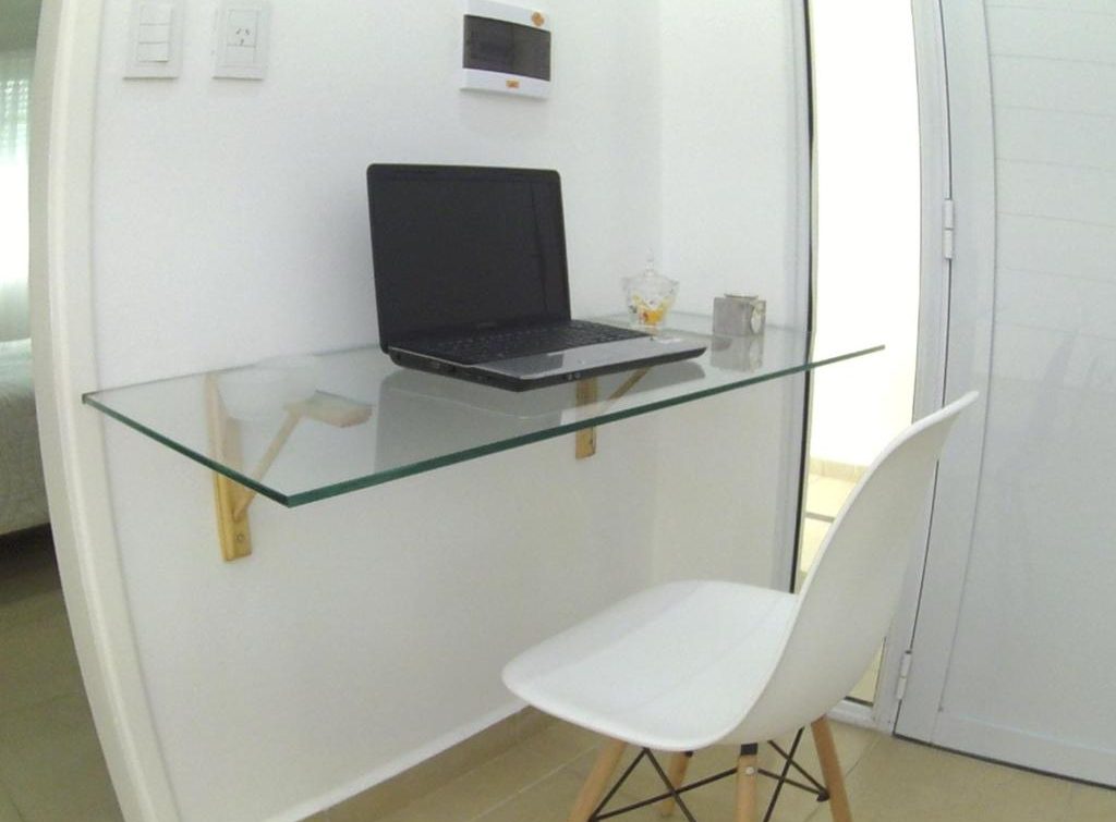 The Glass Floating Desk