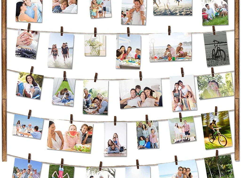 The Montage of Happiness with The Wired Clothesline Wall Collage