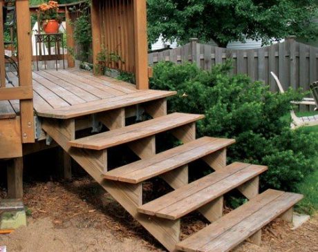 Traditional Wooden Steps