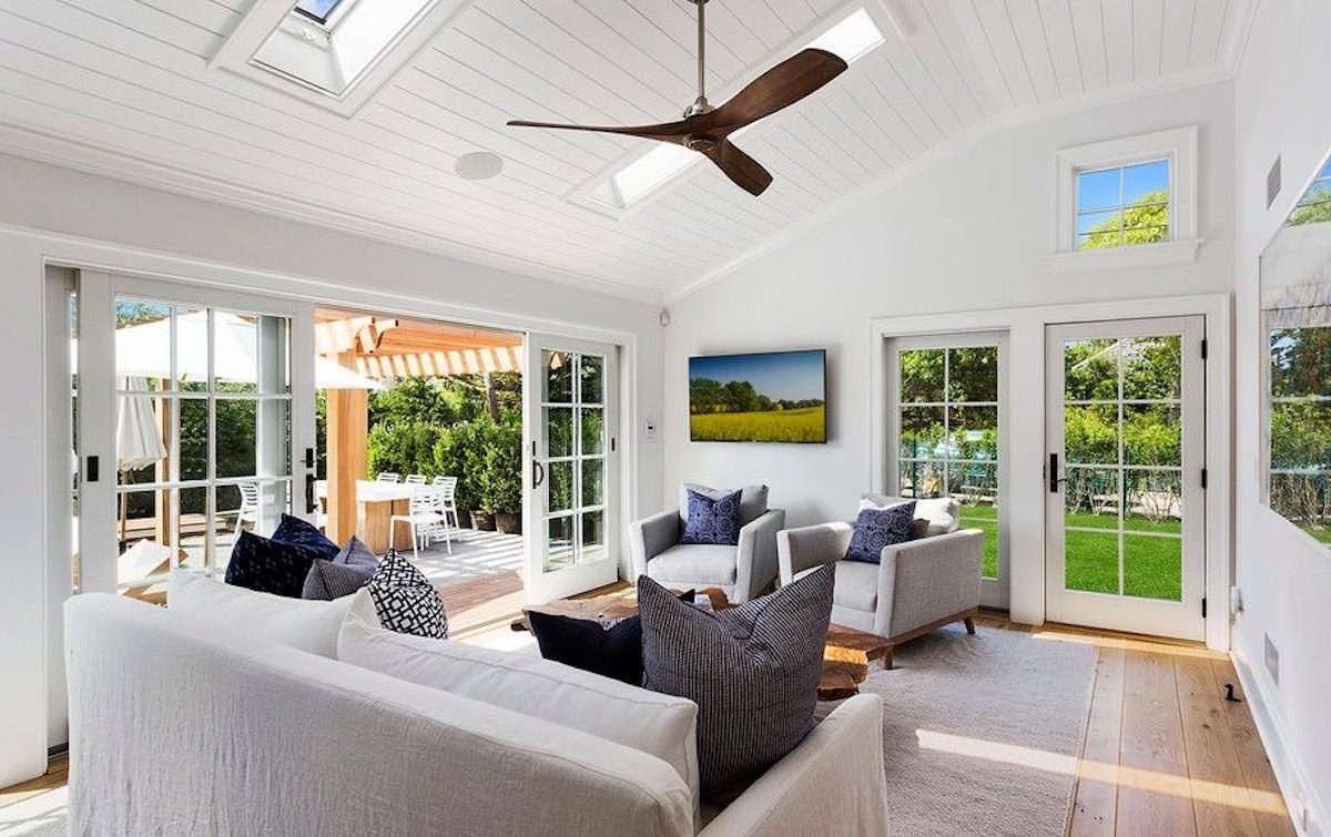 White Shiplap Ceiling