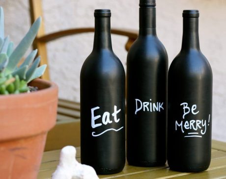 Wine Bottle Message Board