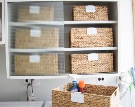 Woven Baskets for Laundry Room Organization