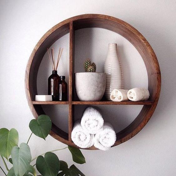 trendy round shelf