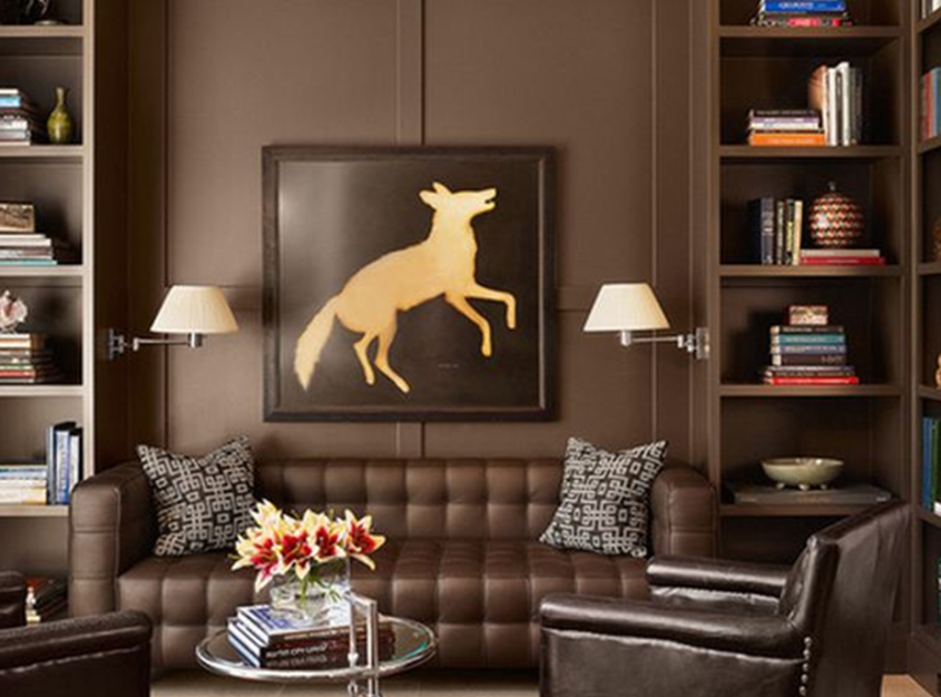 18 Comfy Brown Leather Couch Living Rooms You’ll Love
