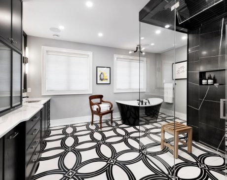 8 Elegant Black and White Floor Tile Ideas for Your Bathroom 