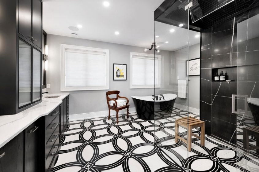 8 Elegant Black and White Floor Tile Ideas for Your Bathroom 