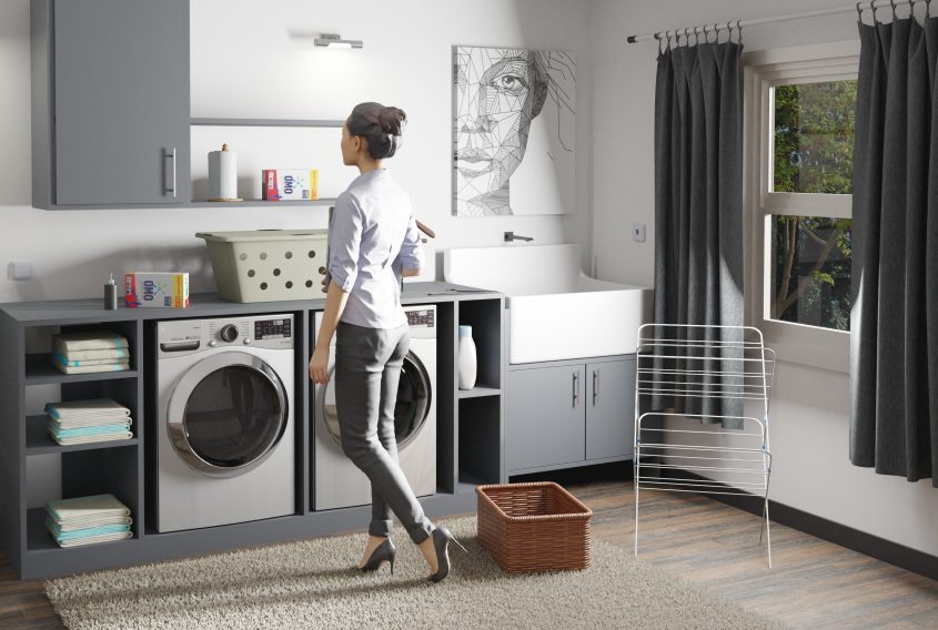 Transform Your Basement:15 Charming Laundry Room Ideas